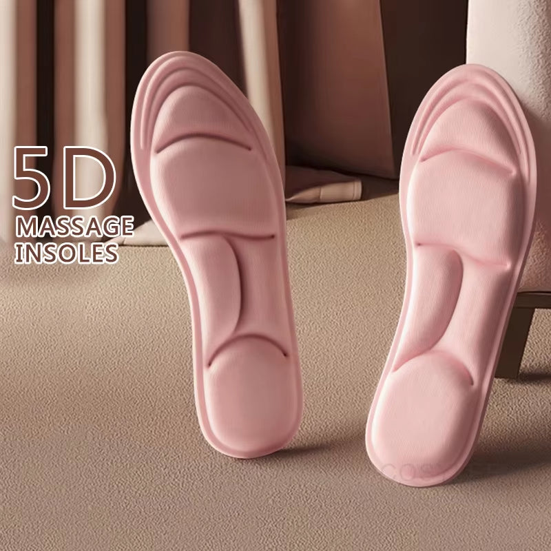 5D Massage Memory Foam Insoles for Shoes Sole Breathable Cushion Sport Running Insoles for Feet Orthopedic Insoles